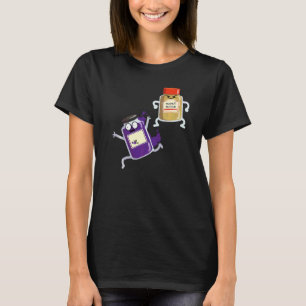 Sarcastic Peanut Butter Jelly Food Graphic T-Shirt