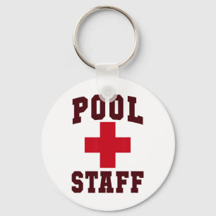 Sarcastic Pool Staff Off Duty Trip Lifeguards Vaca Keychain