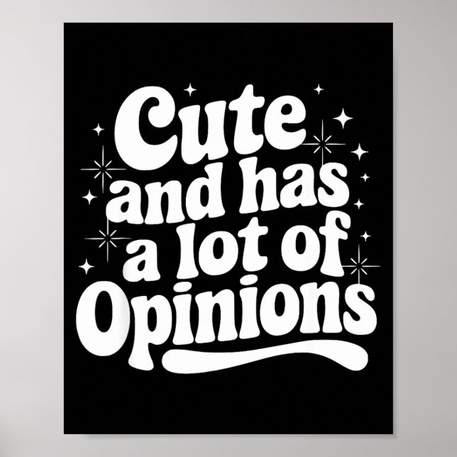 Sarcastic Quote Saying Cute &amp; Has Onions Girly Poster (Front)