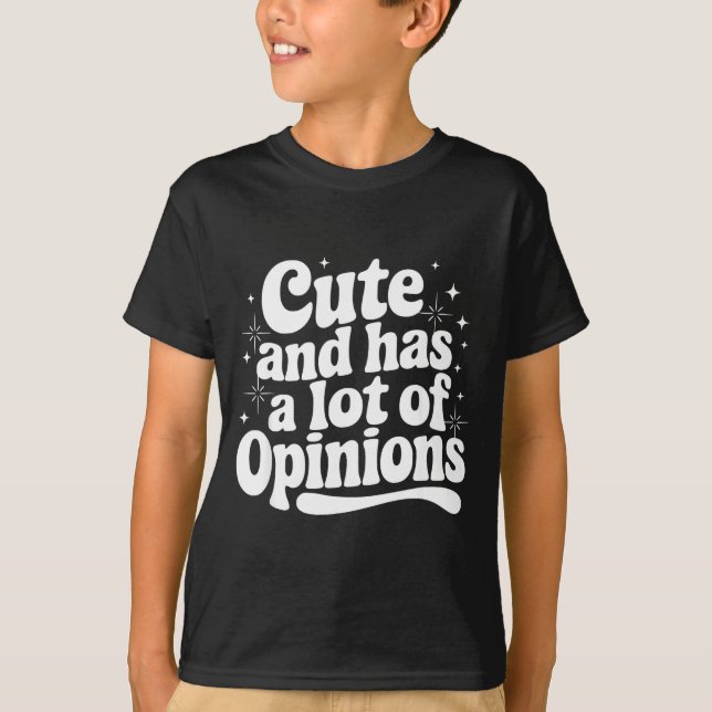 Sarcastic Quote Saying Cute &amp; Has Onions Girly T-Shirt (Front)
