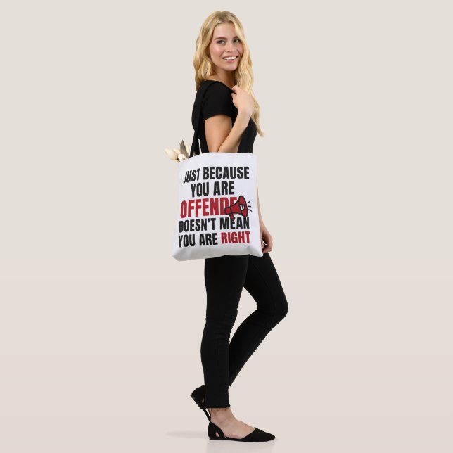 Sarcastic Quote Tote Bag (On Model)