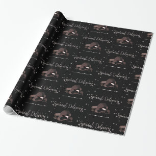 Sarcastic Special Delivery Script Lumps of Coal Wrapping Paper