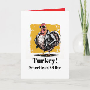  Sarcastic Turkey Greeting Card