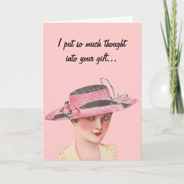 Sarcastic Vintage Christmas Holiday Card (Front)