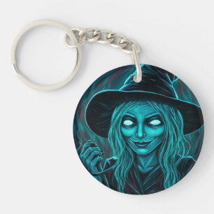 SarcasticWitchFace Keychain