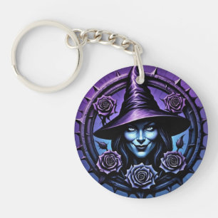 SarcasticWitchFace Keychain