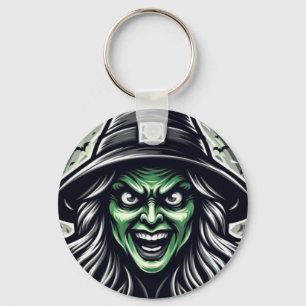 SarcasticWitchFace Keychain