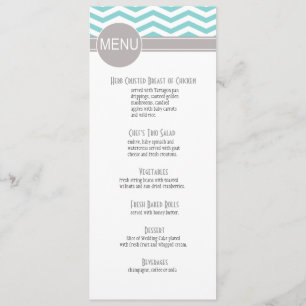 Sarcelle d'hiver chic du menu   de dîner de