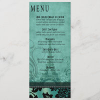 Sarcelle d'hiver du menu | de dîner de Tour Eiffel
