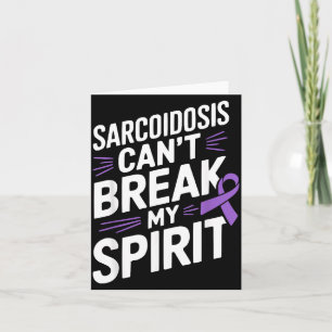 Sarcoidosis Awareness Disease Disability Purple Ri Card