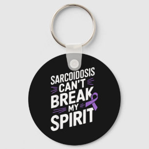 Sarcoidosis Awareness Disease Disability Purple Ri Keychain