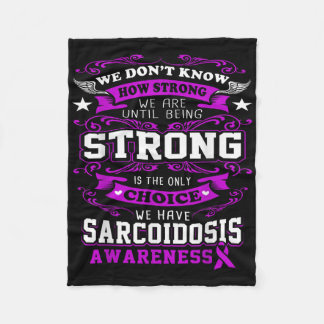 Sarcoidosis Awareness T Shirt For Women_men  Fleece Blanket