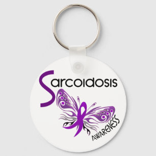 Sarcoidosis BUTTERFLY 3.1 Keychain