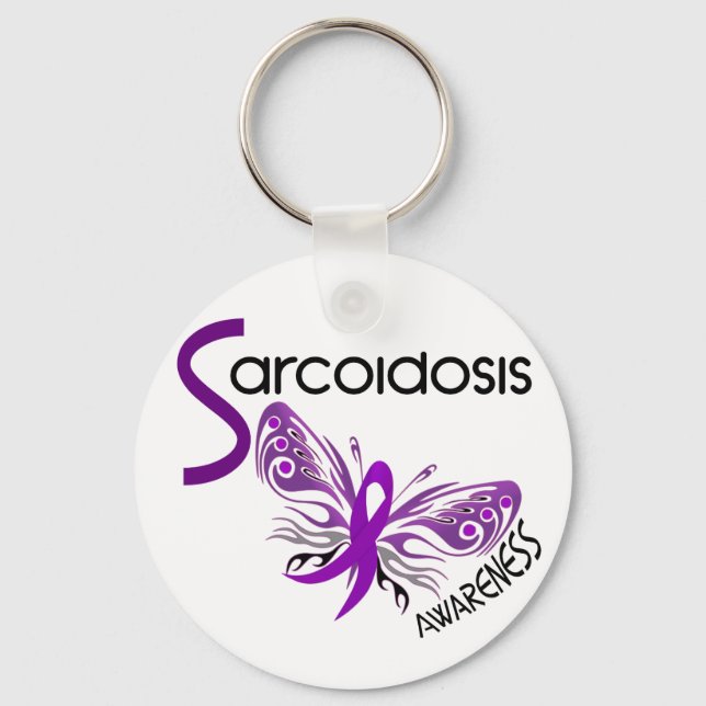 Sarcoidosis BUTTERFLY 3.1 Keychain (Front)