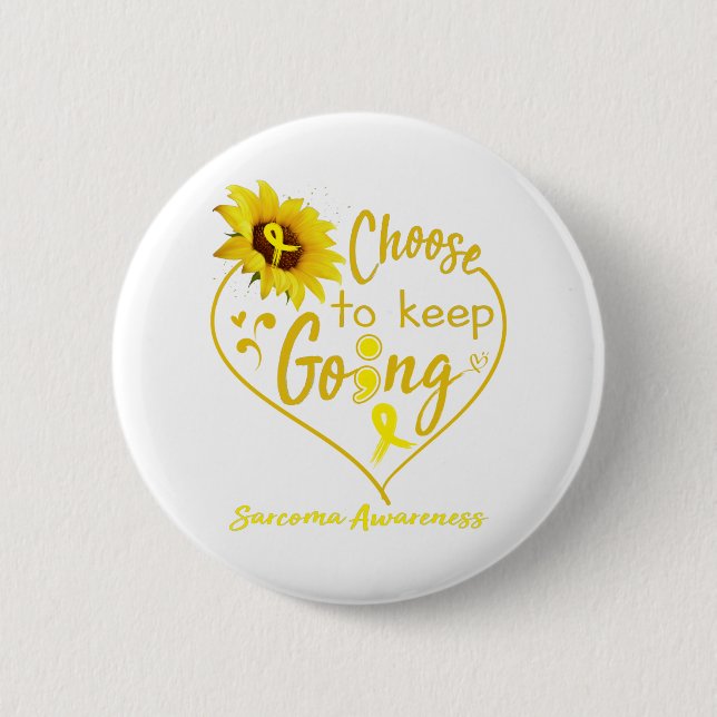 Sarcoma Awareness Month Ribbon Gifts 2 Inch Round Button (Front)