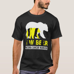 Sarcoma Cancer Awareness Mama Bear Yellow Support T-Shirt