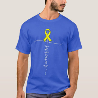 Sarcoma Cancer Awareness Survivor Yellow Ribbon Gi T-Shirt