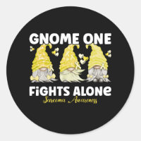 Sarcoma Cancer Awareness Yellow Gnome