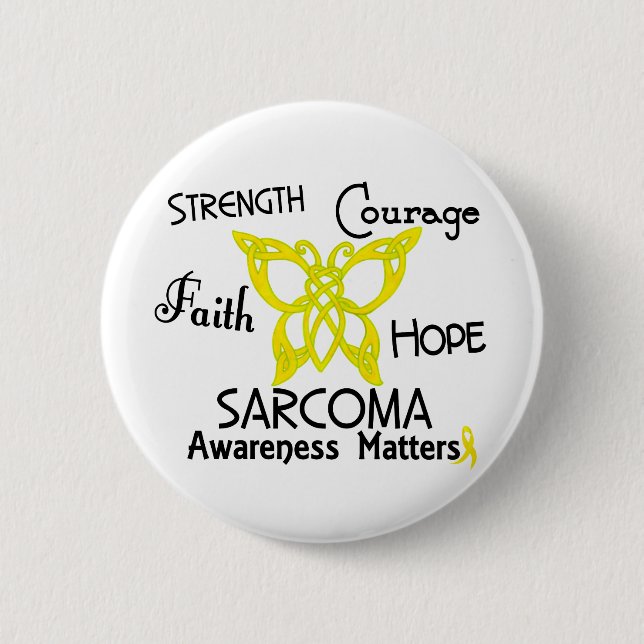 Sarcoma Celtic Butterfly 3 2 Inch Round Button (Front)