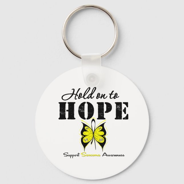 Sarcoma Hold On To Hope Keychain (Front)