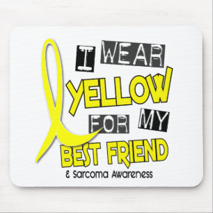 Sarcoma I WEAR YELLOW FOR MY BEST FRIEND 37 Mouse Pad