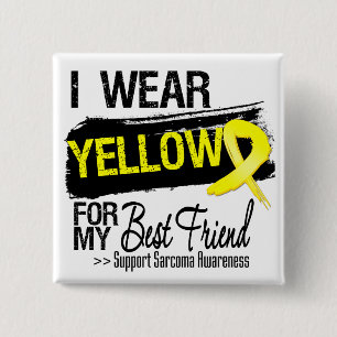 Sarcoma Ribbon For My Best Friend 2 Inch Square Button
