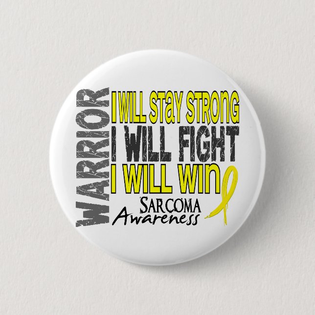 Sarcoma Warrior 2 Inch Round Button (Front)