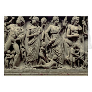 Sarcophage avec le soulagement dépeignant