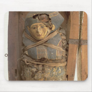 Sarcophagus and mummified body of Psametik I (664- Mouse Pad