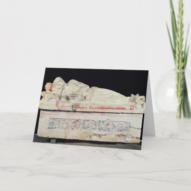 Sarcophagus, Etruscan Card (Front)