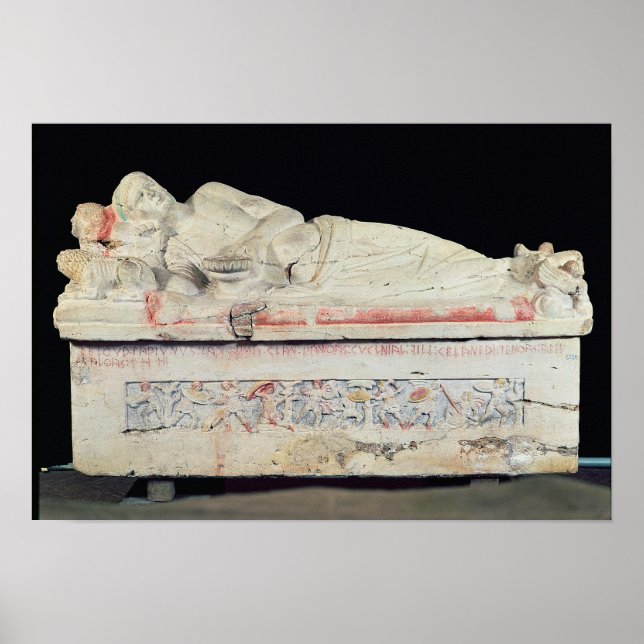 Sarcophagus, Etruscan Poster (Front)