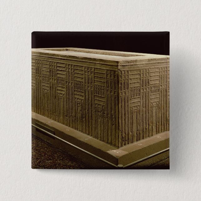Sarcophagus from Abu Roach (limestone) (see also 3 2 Inch Square Button (Front)