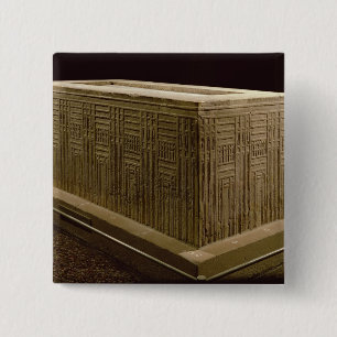 Sarcophagus from Abu Roach (limestone) (see also 3 2 Inch Square Button