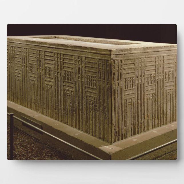 Sarcophagus from Abu Roach (limestone) (see also 3 Plaque (Front)