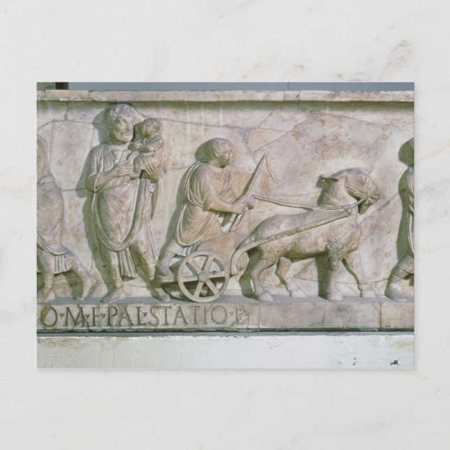Sarcophagus of Cornelius Statius Postcard (Front)