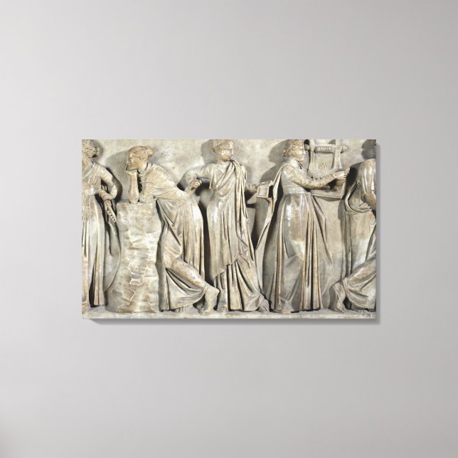 Sarcophagus of the Muses Canvas Print (Front)