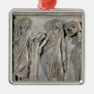 Sarcophagus of the Muses, detail of Clio & Metal Ornament