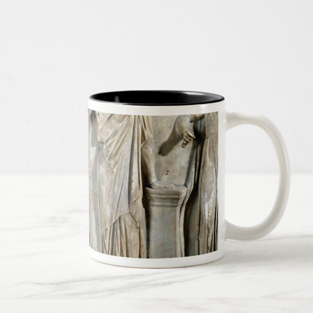 Sarcophagus of the Muses Two-Tone Coffee Mug (Right)