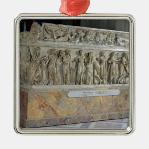 Sarcophagus with frieze of the Nine Muses Metal Ornament
