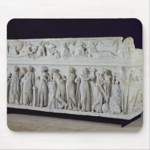 Sarcophagus with frieze of the Nine Muses Mouse Pad
