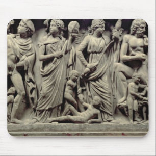 Sarcophagus with relief depicting Prometheus and t Mouse Pad