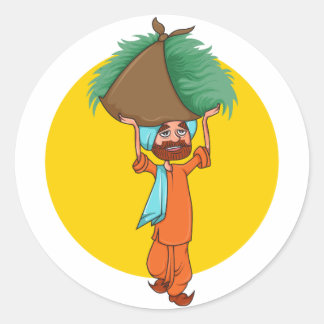 Sardar Ji Classic Round Sticker