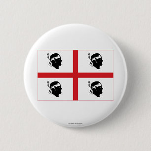 Sardegna flag 2 inch round button
