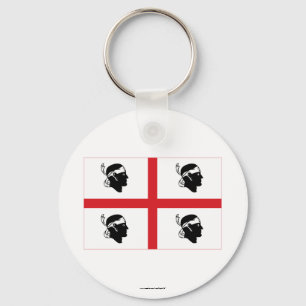 Sardegna flag keychain
