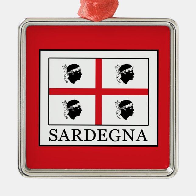 Sardegna Metal Ornament (Front)