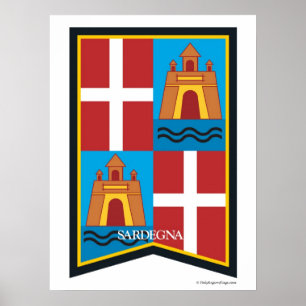 Sardegna Sardinia Italy Region Poster
