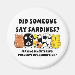 Sardine Cats Magnet