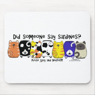Sardine Cats Mouse Pad