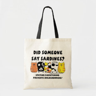 Sardine Cats Tote Bag