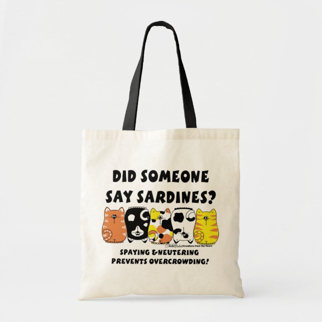 Sardine Cats Tote Bag (Front)